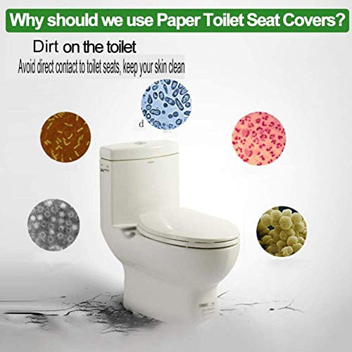 100 Flushable Toilet Seat Covers，Dissolved in Water
