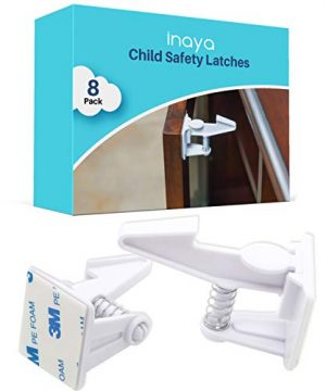 Cabinet Locks Child Safety Latches (8 Pack)