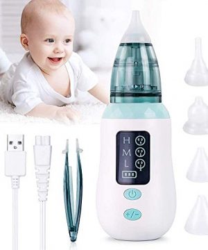 Baby Nose Cleaner with 4 Reusable Snot Sucker Nozzles