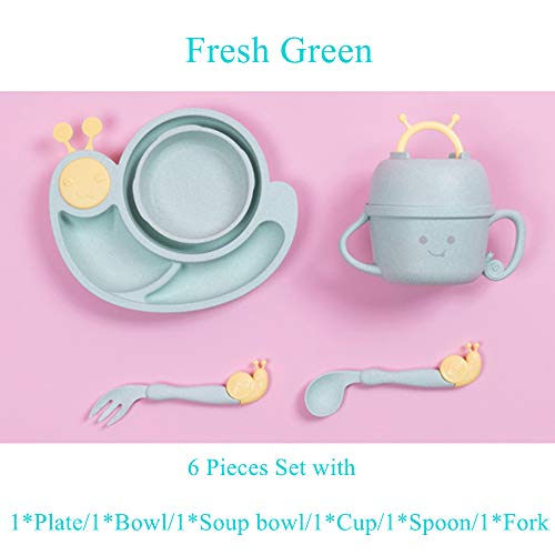 6 Piece Toddler Plates and Bowls Set - Fun and Functional Dinnerware for Little Ones