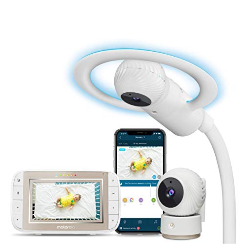 Video Baby Monitor Two Infant Wi-Fi Cameras with Overhead Crib Mount