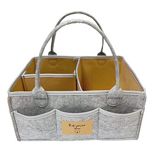 Baby Diaper Caddy Organizer: Large Organizer Tote Bag for Girl