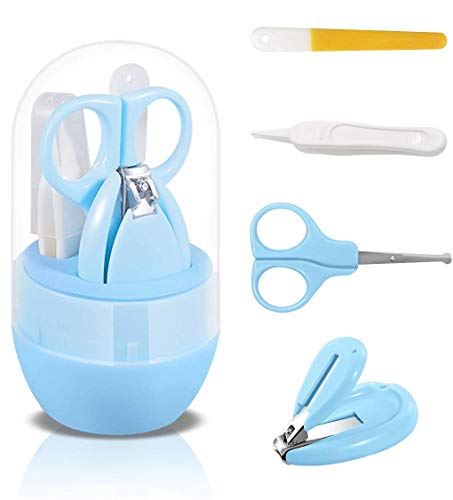 Newborn 4-in-1 Baby Nail Care Set with Cute Case