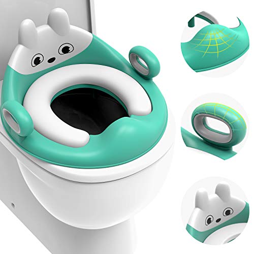 Toilet Seat for Toddler with Safety Handles - Slip-Resistant Potty
