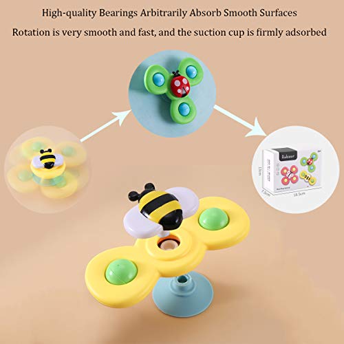 Suction Cup Spinning Top Toy, 3Pcs Baby Bath Toys
