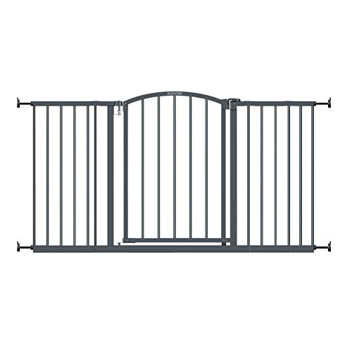 Summer Extra Wide Decor Safety Baby Gate, Gray