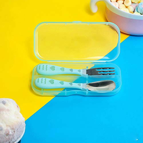 Toddler Forks Spoons 2 Sets Stainless Steel Baby Forks