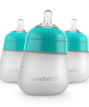 Nanobebe Flexy Silicone Baby Bottles, Anti-Colic