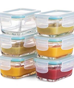 Superior Glass Baby Food Storage Containers - 6 Pack