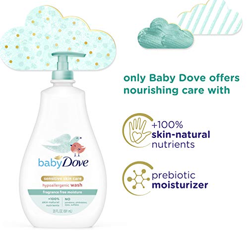 Dove Sensitive Skin Care Baby Wash Moisture Fragrance Free