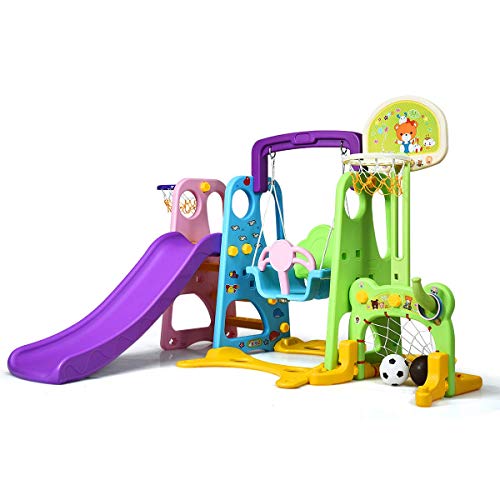 6-in-1 Toddler Climber and Swing Set - The Ultimate Playtime Adventure