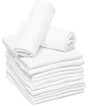 Ruvanti 6 Pack Birdseye Cloth Diapers .100% Organic Cotton