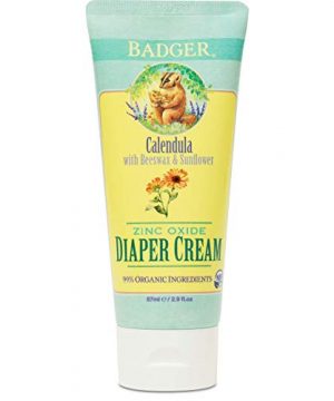 Badger Balm Baby Zinc Oxide Diaper Cream, Calendula