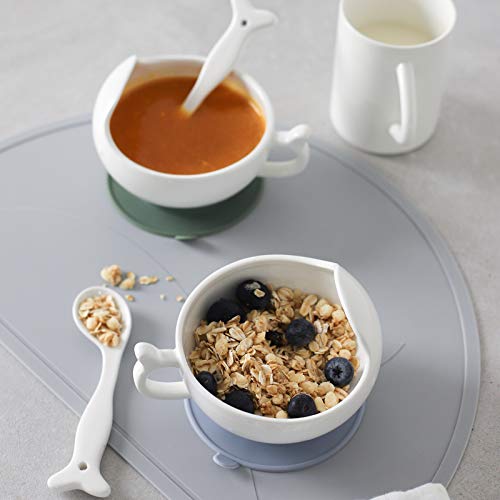 DOWAN Suction Bowls for Toddlers, Ceramic Baby Bowls First Stage