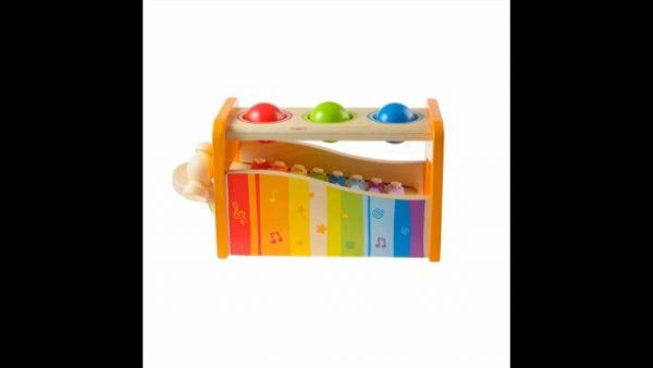 Hape Pound, Tap Bench with Slide Out Xylophone