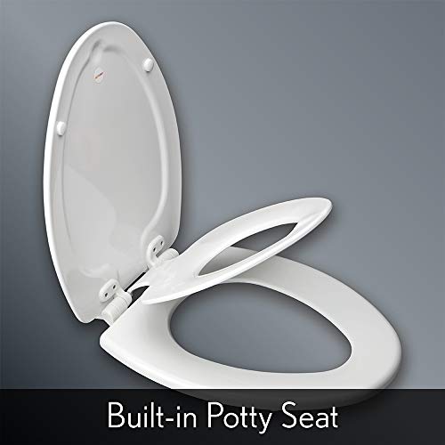 MAYFAIR Toilet Seat with Built-in Potty Training Seat