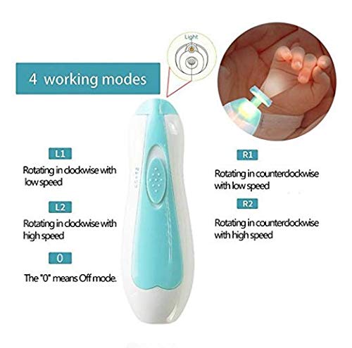 Gentle and Safe Baby Nail Care with the Electric Nail Trimmer and Polka Dot Carry Case