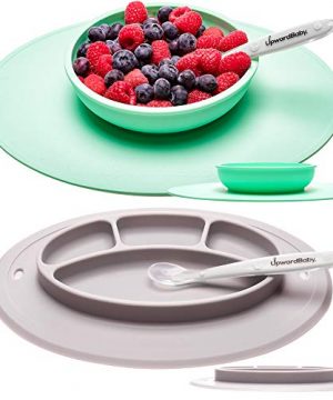 Toddler Feeding Set Kids Placemats with Spoons Included