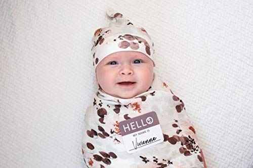 "Beginning Announcement" Hat and Swaddle Blanket Set - Your Baby's First Hello to the World