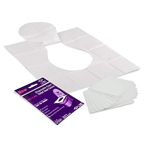 100 Disposable Toilet Seat Covers – Flushable Toilet Seat Covers for Kids
