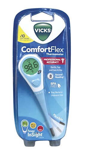 Vicks ComfortFlex Digital Thermometer for Youngsters or Adults
