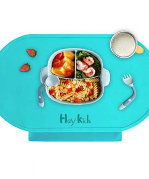 Food Catching Non-Slip Baby Placemat, Food Grade Silicone