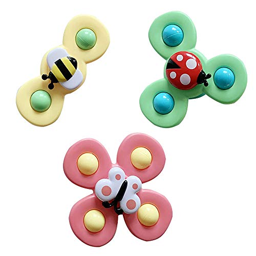 Baby Bath Spinner Toy with Rotating Suction Cup