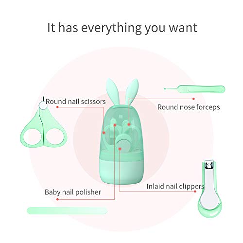 Deeyeo Baby Nail Kit, 4-in-1 Baby Nail Care Set