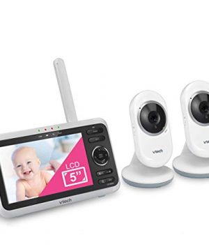 Video Baby Monitor with 5" Screen Infrared Night Vision