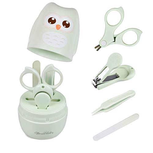 Baby Manicure Kit and Pedicure kit with Cute Owl Shape Case
