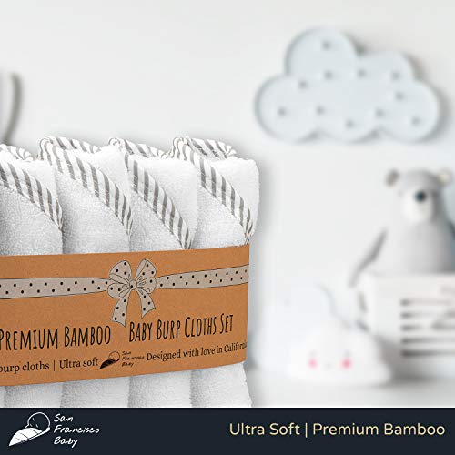 San Francisco Baby Unisex Burp Cloths 5-Pack with Pacifier Clip: The Essential Baby Care Companion