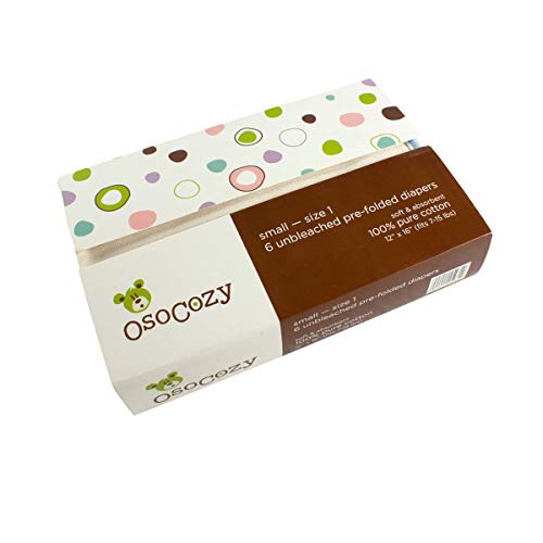 OsoCozy - Prefolds Unbleached Cloth Diapers