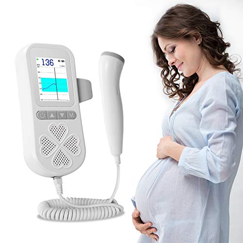 Fetal Doppler by Vonsiesie, Pregnant Baby Doppler with Rechargeable Battery