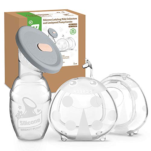Manual Breast Pump with Silicone Lid and Breast Shells