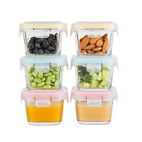 Doonmi - Glass Baby Food Storage Containers