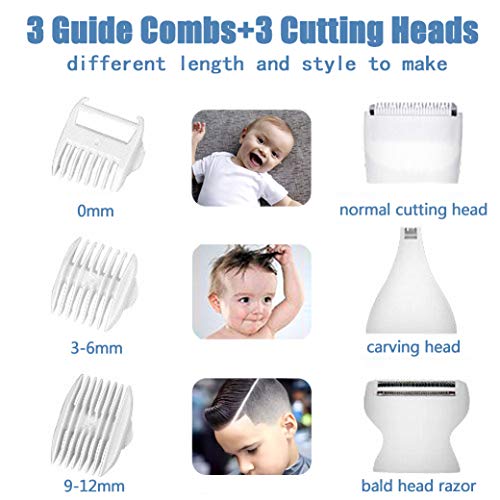 Baby Hair Clippers, Rosfim Electric Kids Hair Trimmer