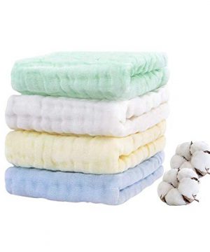 Baby Muslin Burp-Cloths HOPAI Muslin Washcloths