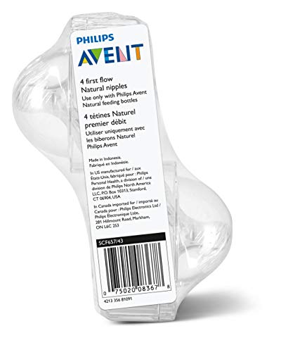Baby Bottle First Flow Nipple Philips Avent