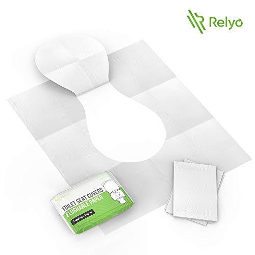 Toilet Seat Covers Paper Flushable (50 Pack) - XL Flushable Paper Toilet