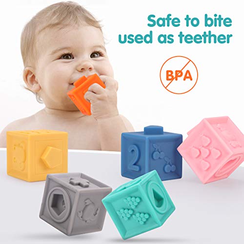 Baby Blocks Set: 16 PCS of Soft Building Blocks and Sensory Balls for Early Learning and Play