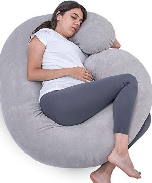1 MIDDLE ONE Pregnancy Pillow, C Shaped Full Body Pillow