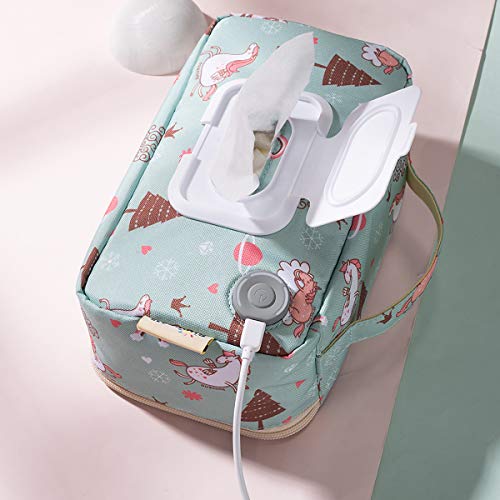 Portable Wipe Warmer, USB Power Wet Wipes Warmer Container