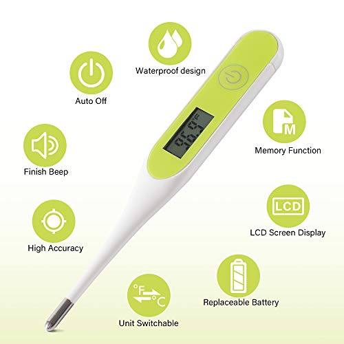 Thermometer for Adults, Medical Oral Underarm Rectal Temperature