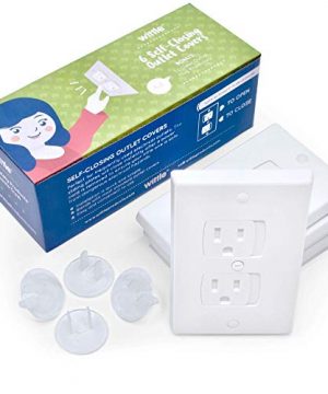 Wittle Self Closing Outlet Covers (6 White)