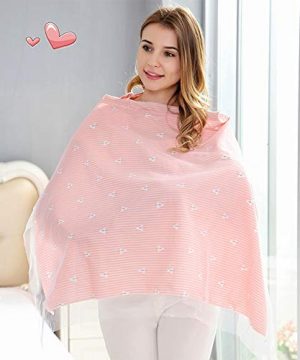 Nursing Cover for Breastfeeding, Breathable Soft Cotton