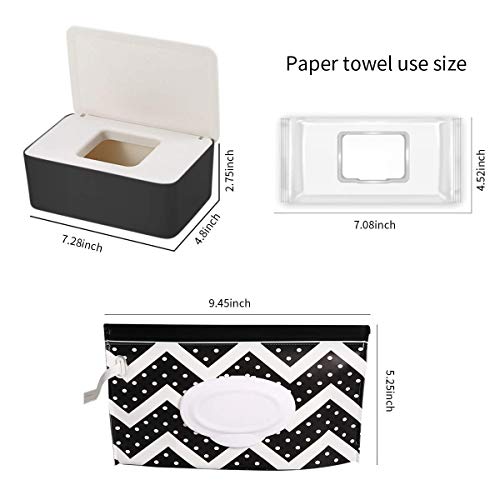 Baby Wipe Holder, Flushable Wipes Dispenser Baby Reusable Wipes Container