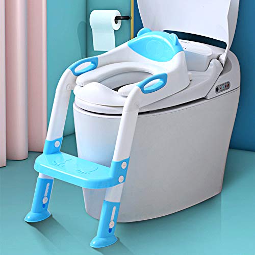 Potty Training Seat with Ladder, Adjustable Toddler Toilet