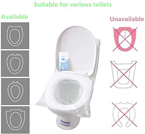 Disposable Toilet Seat Covers，Tezam 50 Packs Waterproof