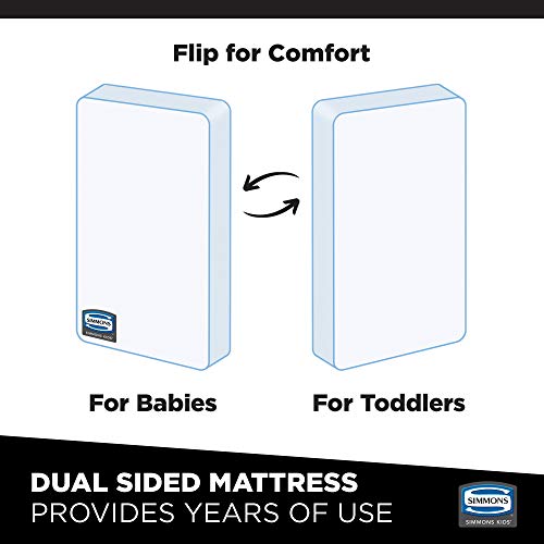 2-in-1 Innerspring Crib Mattress - Deluxe Comfort and Waterproof Design for Safe Sleep