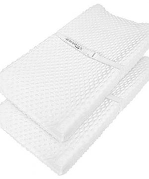 TILLYOU Minky Dot Changing Pad Covers Warm
